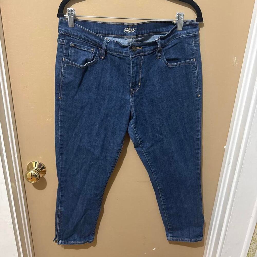 OLD NAVY dark wash capris